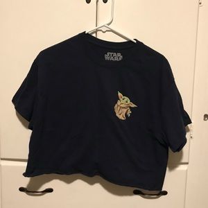 Star Wars the Mandolorian baby Yoda crop top